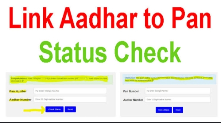 PAN Aadhar card link online 